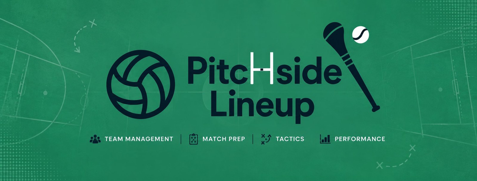 Pitchside Lineup — Team Management, Match Prep, Tactics, Performance